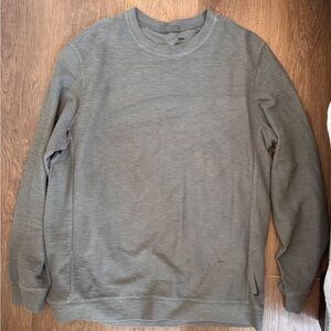 Nike Men's Crewneck Yoga Sweater in Gray